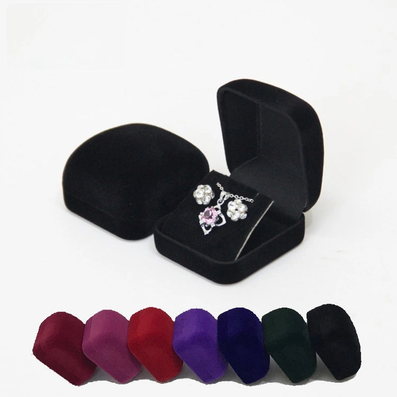 Factory Supply Necklace Pendant Jewelry Box Earrings Earrings Box Jewelry Jewelry Box Earrings Gift Packaging Flannel Box