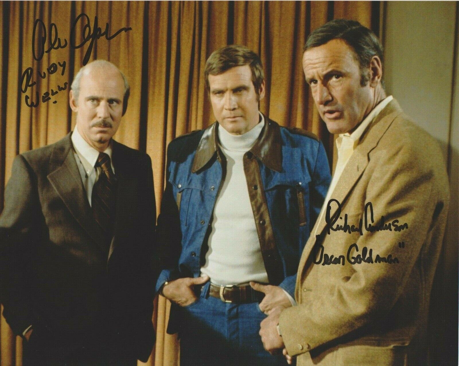 Alan Oppenheimer / Richard Anderson (1926-2017) Six Million Dollar Man 8X10