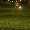 Solar Powered Kingfisher Garden Stake Lantern Outdoor Warm LED Decor
