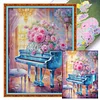 Piano-16CT Stamped Cross Stitch Egyptian Cotton 74*93cm/29.13*36.61in (Big Size) tapestrymarket
