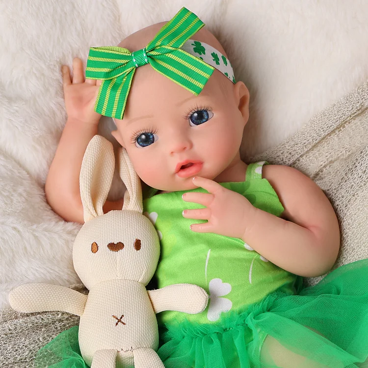 Babeside Sleeping Full Silicone Baby Terry 12"/16'' Little Infant Girl Soft Emotional Calm