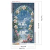 (40*70cm)Flower Castle - Full Round Drill Diamond Painting