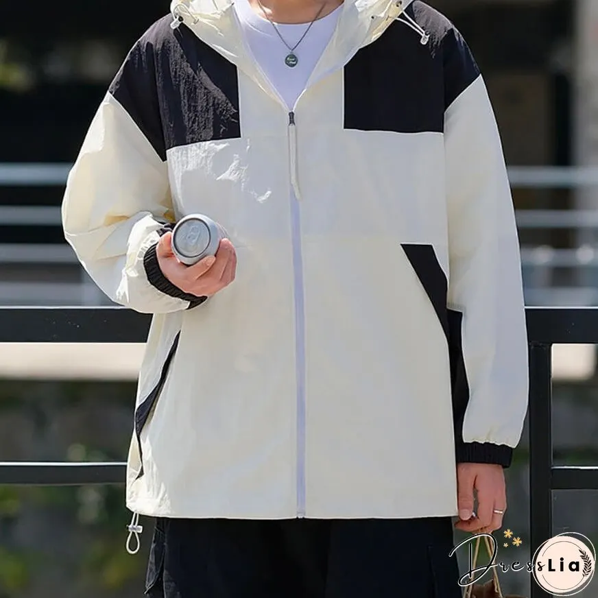Splicing Casual Breathable Sunproof QD Jacket
