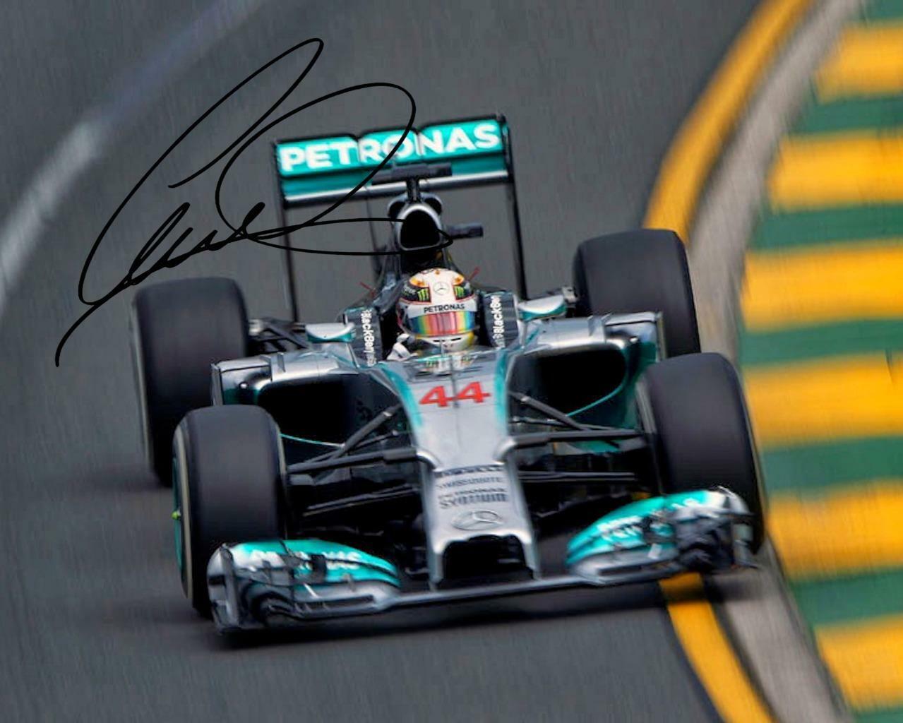 Lewis Hamilon Formula 1 2014/15 SIGNED AUTOGRAPHED 10X8 REPRO Photo Poster painting PRINT