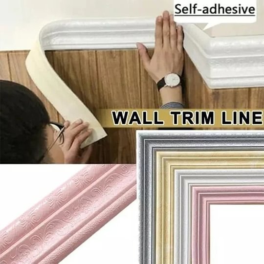 3D Wall Edging Self Adhesive Environmental Protection 3D Wall Edging