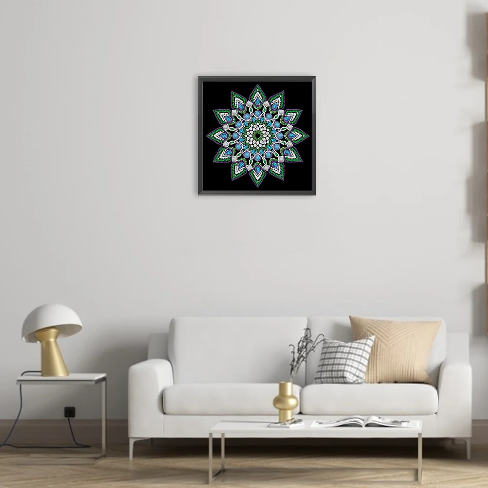 Diamond Painting - Partial Special Shaped Drill - Mandala(Canvas|30*30cm)