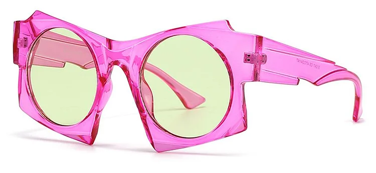 Geometry Oversized Sunglasses 2024 Luxury Brand Designer Big Frame Punk Square Sun Glasses Men Women Polygon Luxury Shades UV400