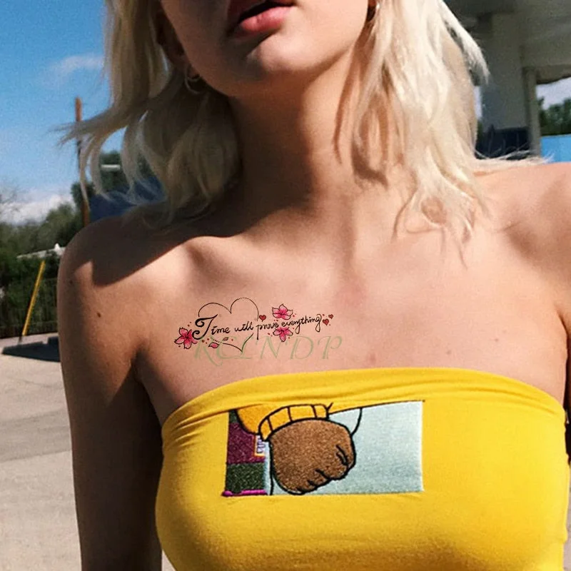 Waterproof Temporary Tattoo sticker Anime fake tatto stickers flash tatoo hand foot body art for girl men women kids