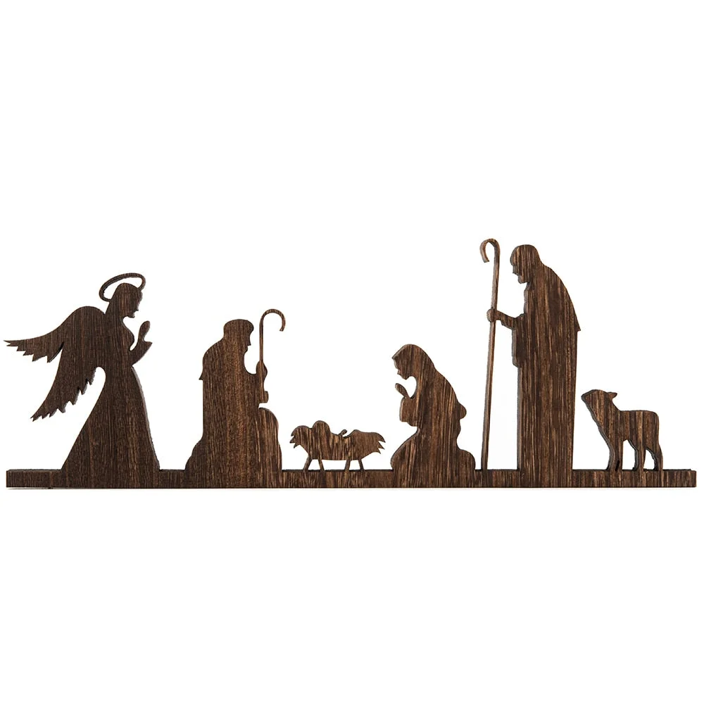 Home Decor Table Ornament Wood Dog Craft Sculpture Handmade Wooden Pets Figurine Crafs Desk Decorations Great Gifts for Friends