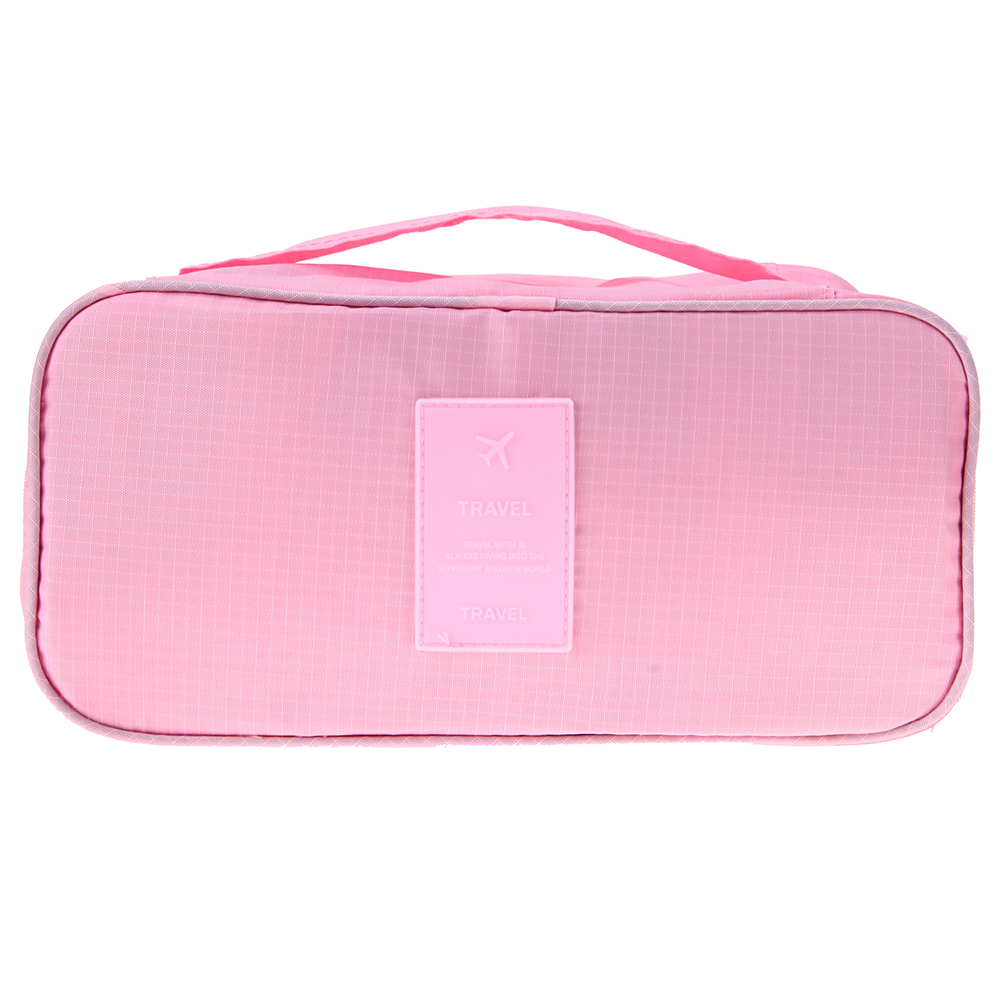 

Waterproof Women Portable Travel Bra Underwear Organizer Bag Storage Bag, 淡粉色, 501 Original