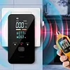 4-in-1 Portable Carbon Monoxide Alarm with Digital Display Plug-in Carbon Monoxide Detector Temperature and Humidity Monitor for Travel Home Hotel Camping RV