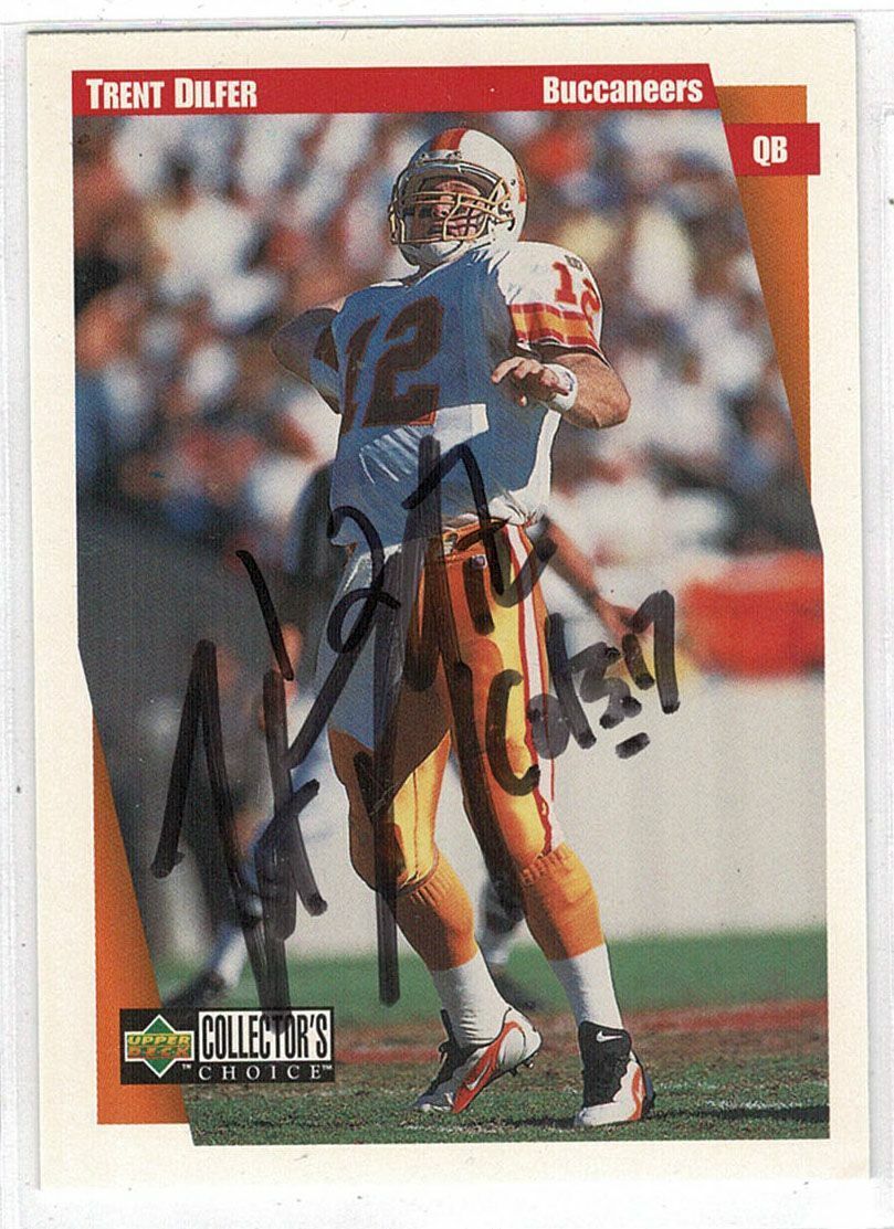 Trent Dilfer signed autographed card! Authentic! 12434