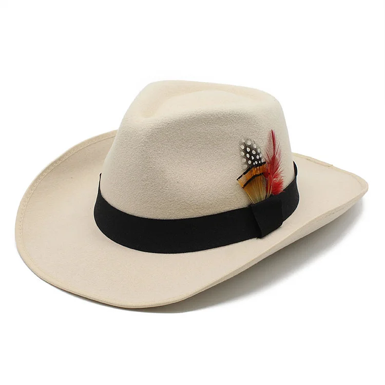 Fergus Western Cowboy Hat- Beige