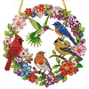 DIY Diamond Painting Kit Garden Wreath Bluebird 9.45x9.45in