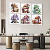 6Pcs/set Diamond Painting-5D Full Round Drill Vegetable Goblin(30*30 CM)