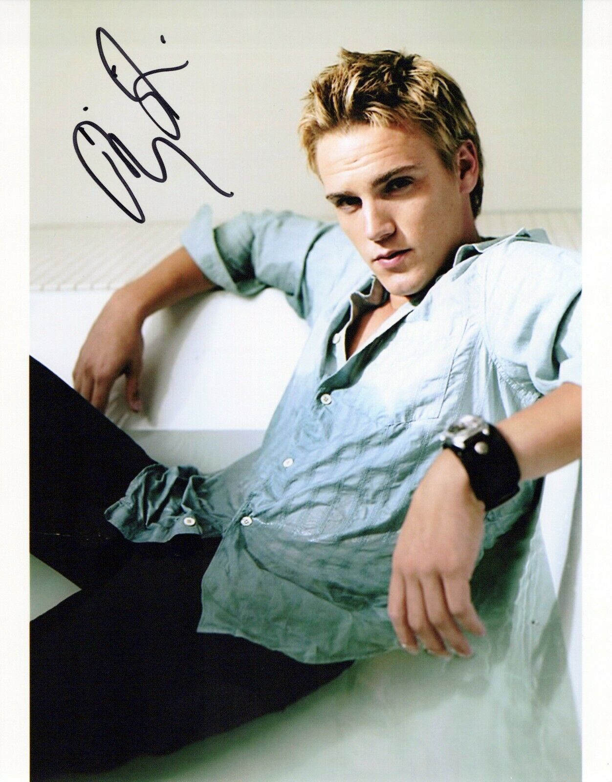 Riley Smith head shot autographed Photo Poster painting signed 8x10 #11