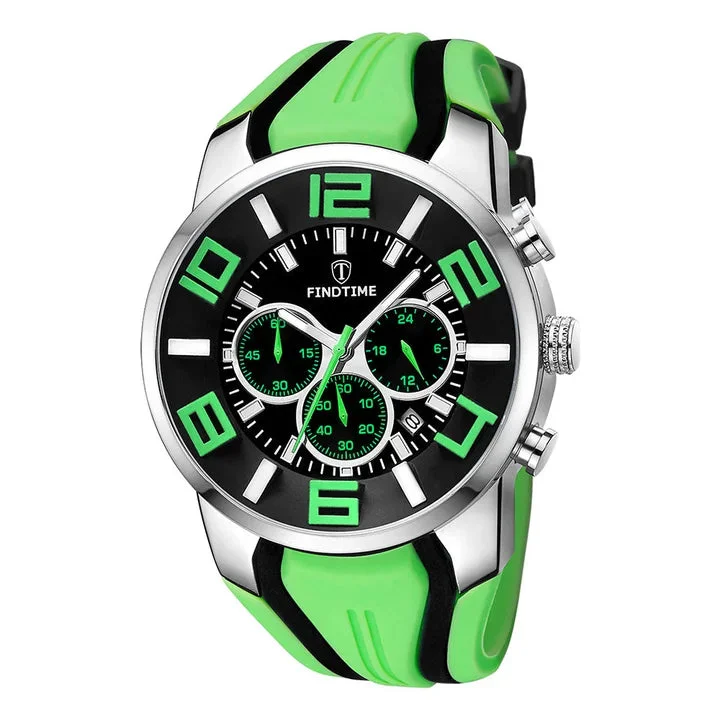 Men's Luminous Sport Watches Waterpoof Quartz Stopwatch