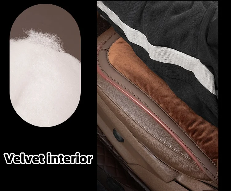 Car short plush winter seat cushion