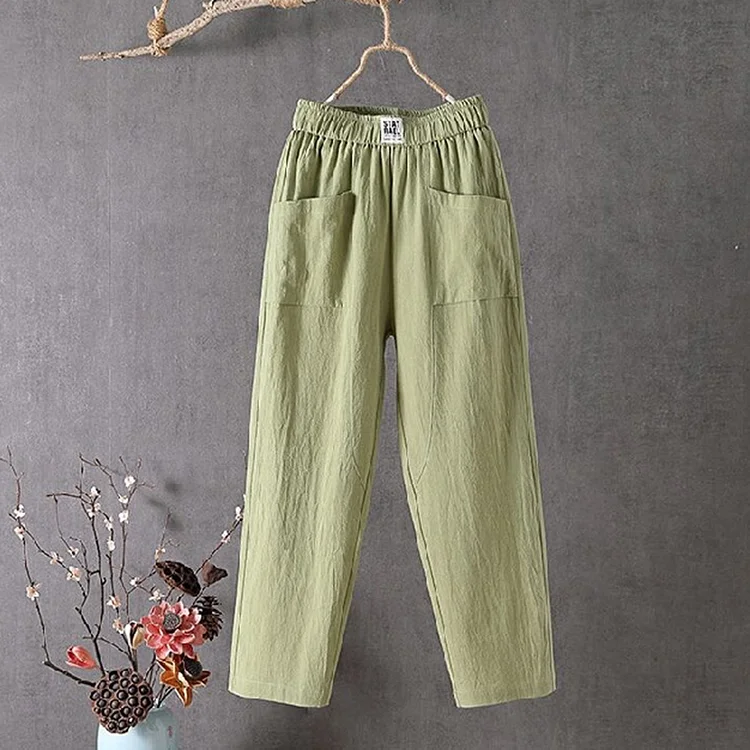 Solid Color Simple Loose Casual Pants