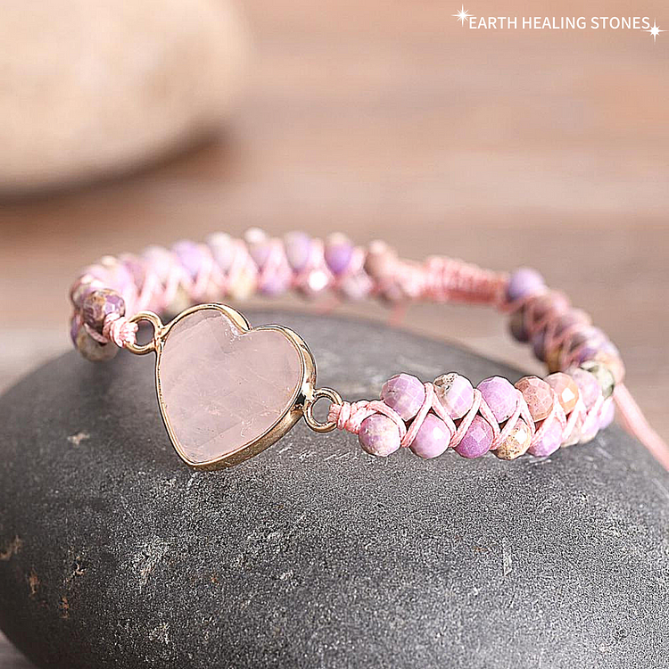 Heart Protection Rose Quartz Bracelet