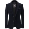 Corduroy stretch slim fit trendy casual Blazer