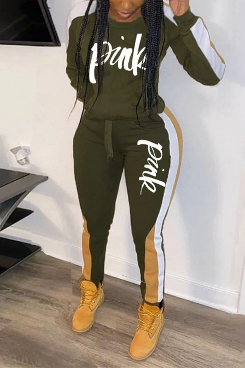 Casual Sport Printing Two Piece