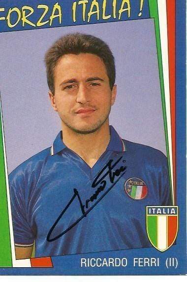 SOCCER Riccardo Ferri TEAM ITALY autograph, signed Photo Poster painting postcard