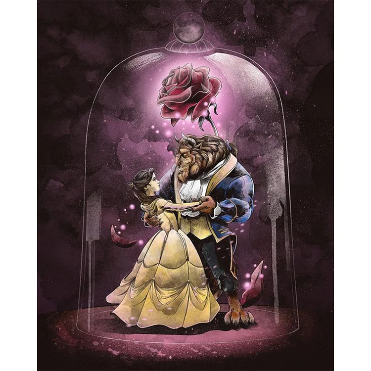 【DIY Brand】Beauty And The Beast 11CT Stamped Cross Stitch 40*50CM