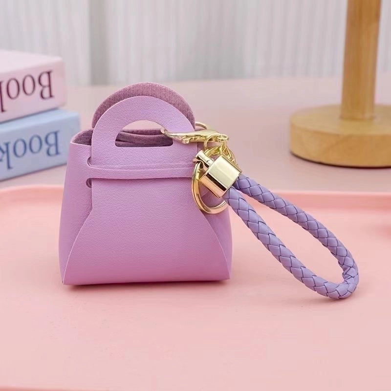 Popular Korean Version Of The Hundred Tower Key Chain Pendant Cute Candy Color Small Coin Purse Bag Macaron Earphone Bag