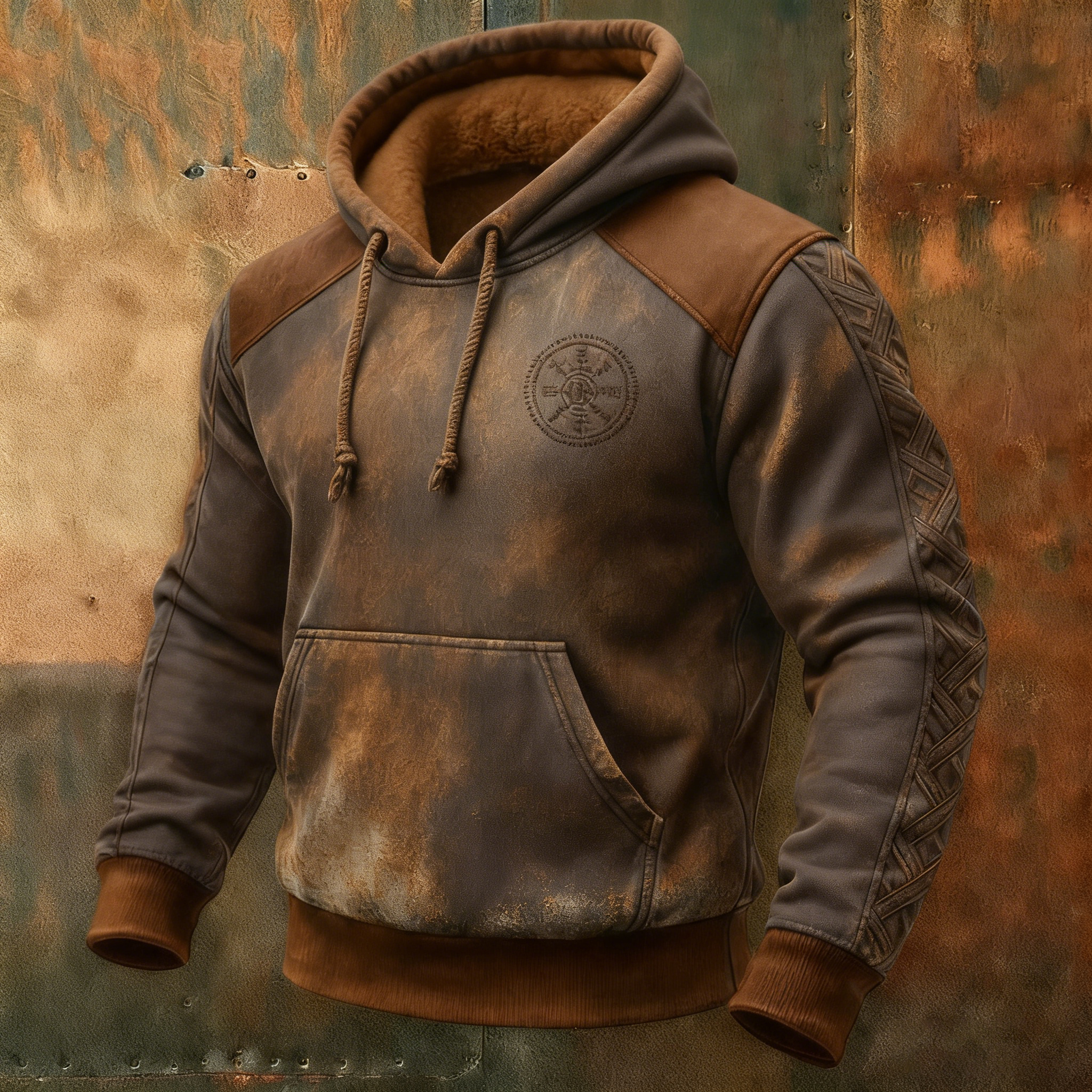 Men's Celtic Viking Inspired Art Warm Hoodie elevenforest