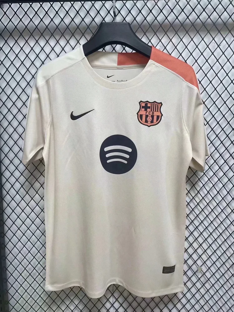 2025-26 Season - Barcelona Training Jersey Beige - Jersey - Fan Edition
