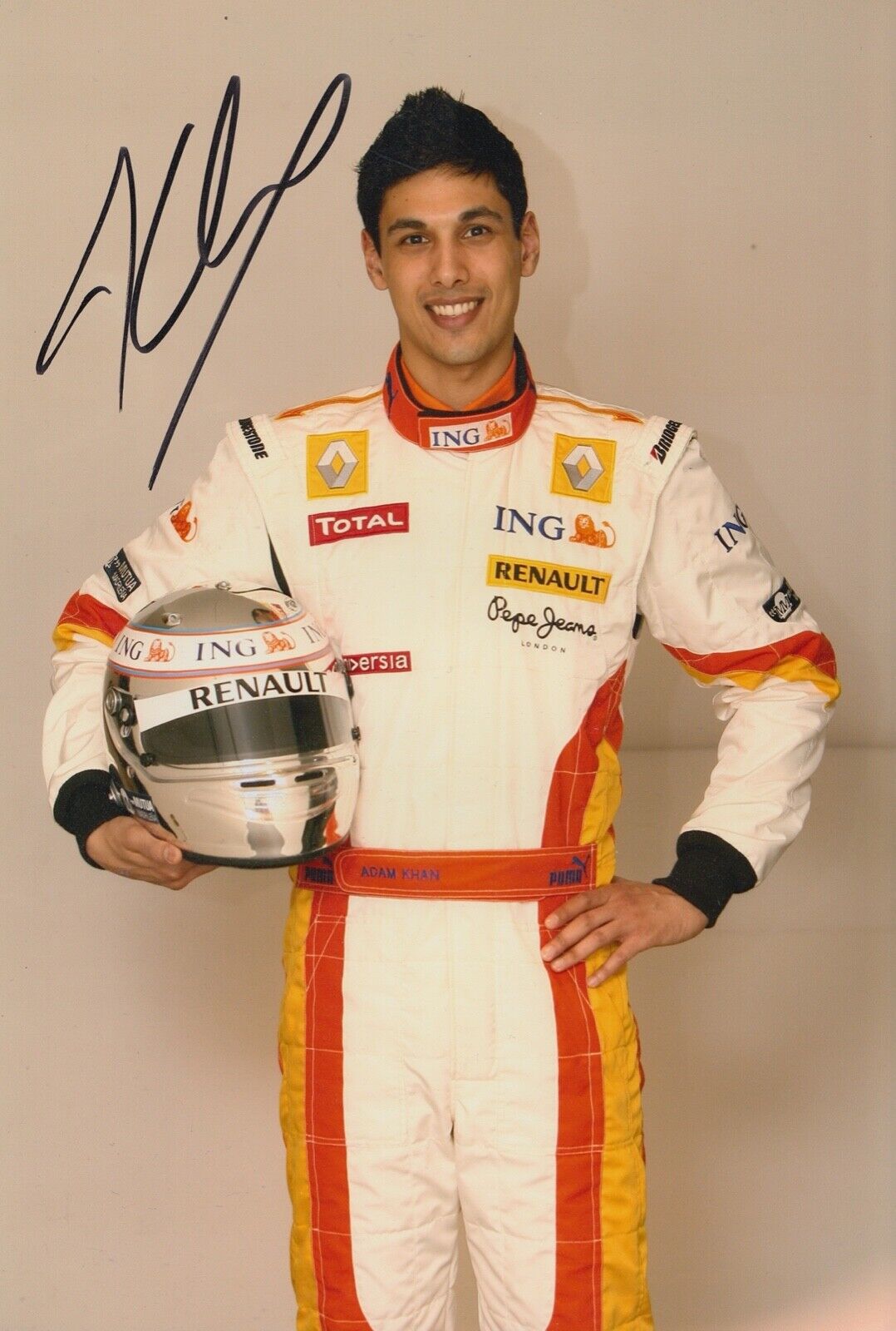 Adam Khan Hand Signed 12x8 Photo Poster painting - Formula 1 Autograph Renault - F1 2.