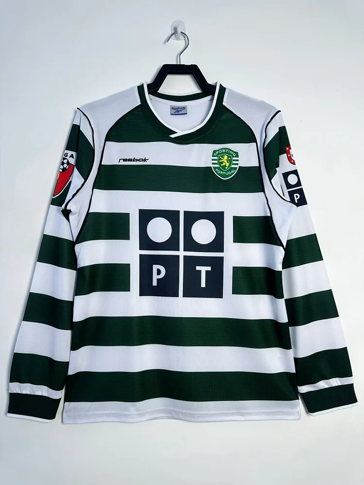 2001-03 Lisbon Home Long Sleeve Retro Jersey