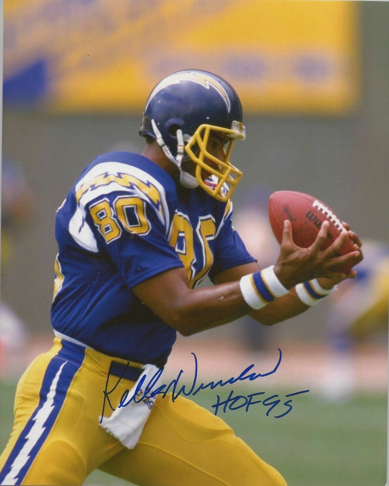 Kellen Winslow Autographed Signed 8x10 Photo Poster painting ( HOF Chargers ) REPRINT