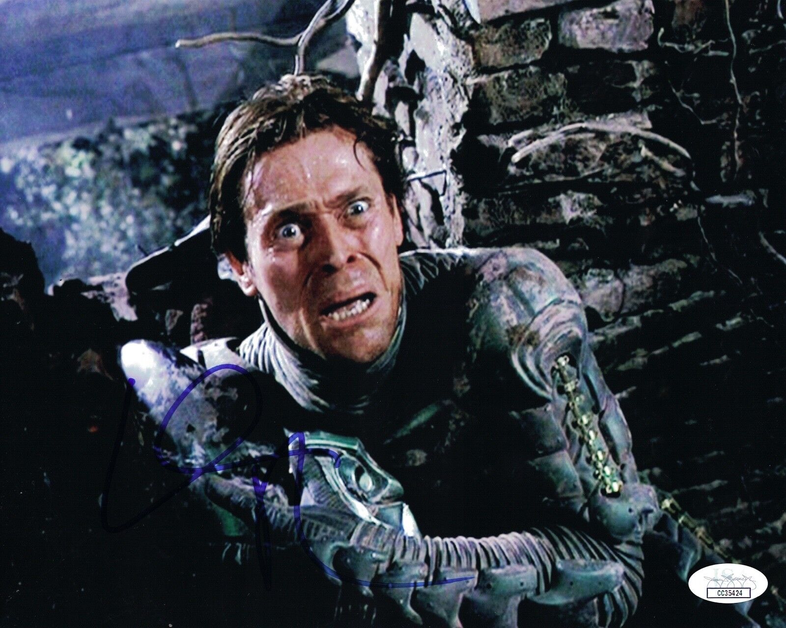 WILLEM DAFOE Signed GREEN GOBLIN 8x10 SPIDER-MAN Photo Poster painting Autograph JSA COA