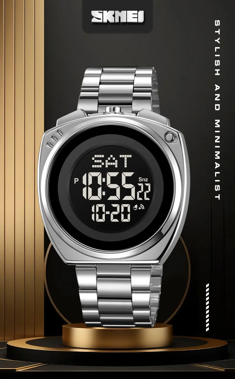 Product Introduction of Jam Tangan Pria Digital Watches Tali Stainless Tahan air SKMEI 2242 18