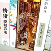Relief Grocery Store---3D Wooden Puzzle Dollhouse with Sensor Light DIY Book Nook Puzzle