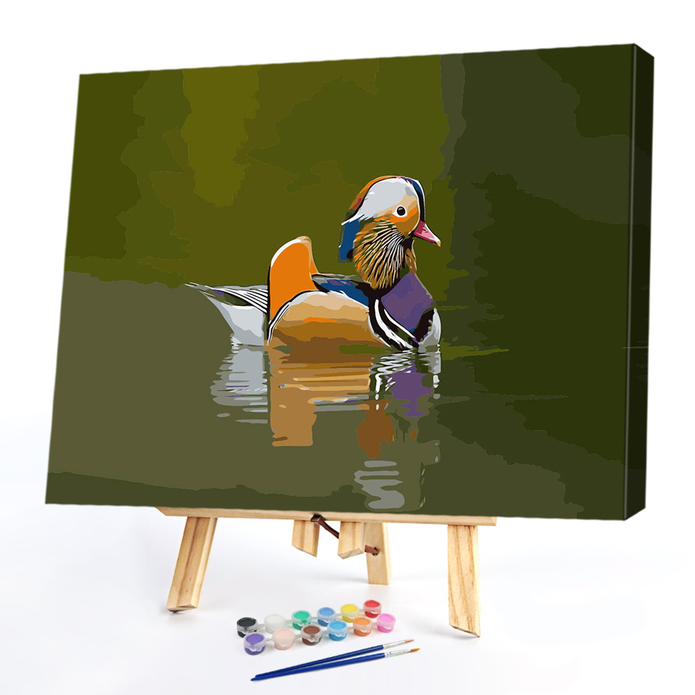 

40*50CM Paint By Numbers-Mandarin Duckf, 501 Original