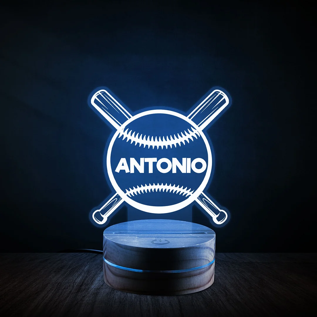 Personalized Sports Themed Night Light