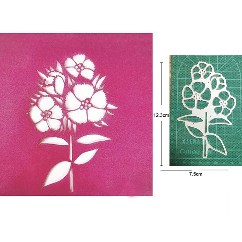 Craft Metal Cutting Dies Cut Die Mold Wildflower Flower Leaf Decoration Scrapbooking Dies Knife Mould Blade Punch Stencils Dies