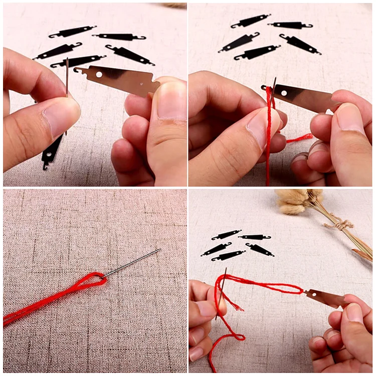 20pcs Cross Stitch Needles Large Eye Sewing Needles With Threader