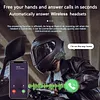 Motorcycle Helmet BT Headset Motorcycle Headphones Compatible with All Helmets