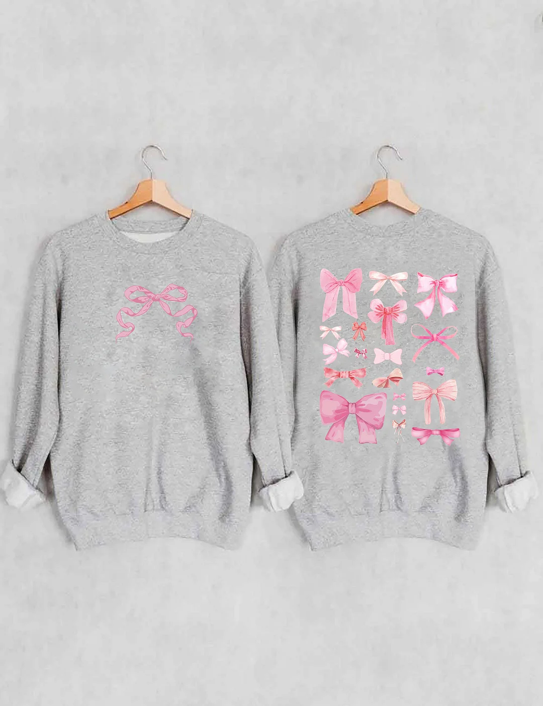 Coquette Pink Bow Y2K Sweatshirt