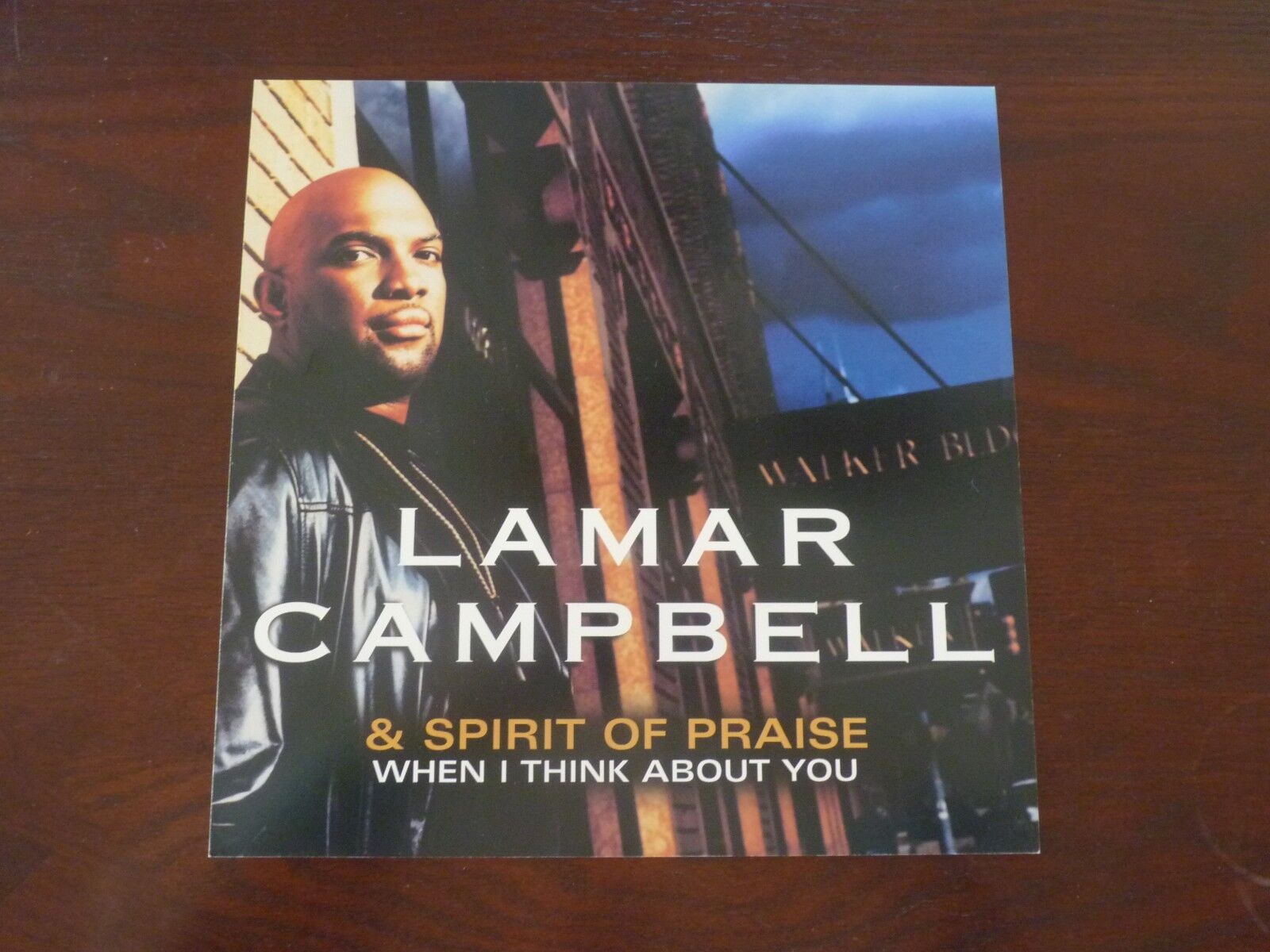 Lamar Campbell When I Think About You Promo LP Record Photo Poster painting Flat 12x12 Poster