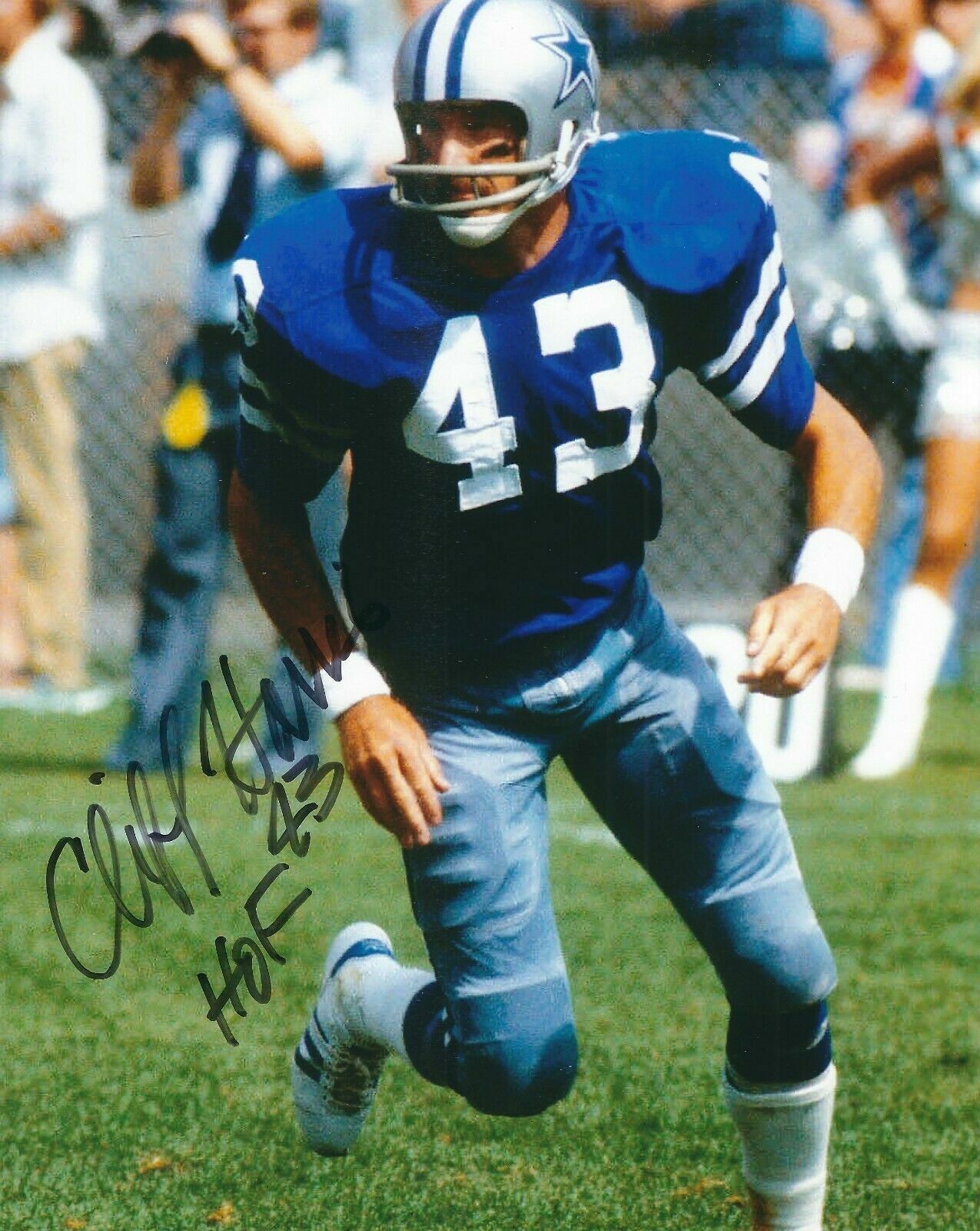 Cliff Harris Autographed Signed 8x10 Photo Poster painting ( HOF Cowboys ) REPRINT