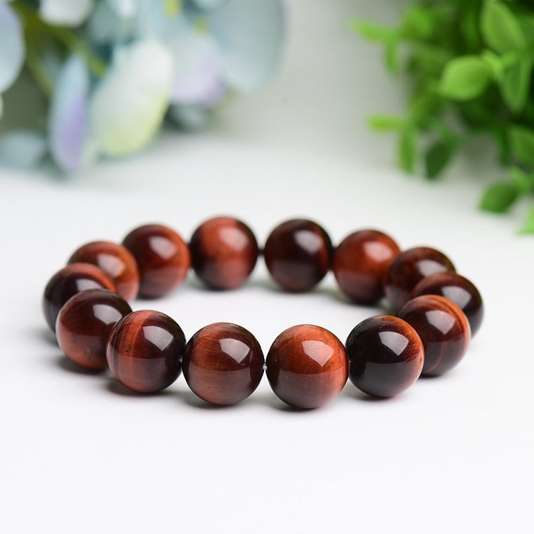 16mm Red Tiger's Eye Bracelet