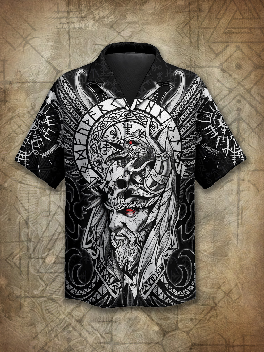 Viking Norse Berserk Odin's Spirit Power Heritage Hawaiian Shirt / Rvogue / Rvogue