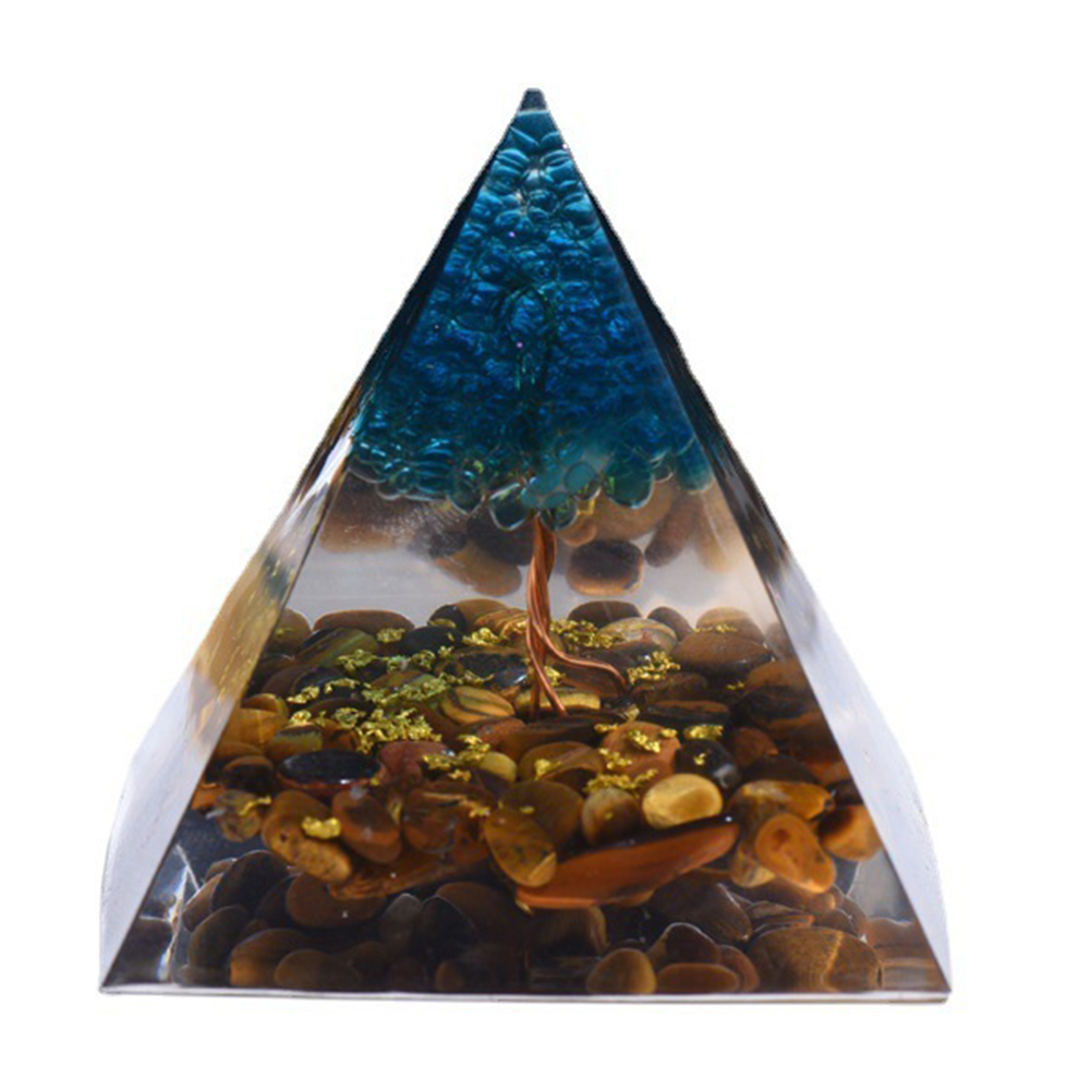 

5cm Natural Orgonite Pyramid Chakra, 501 Original