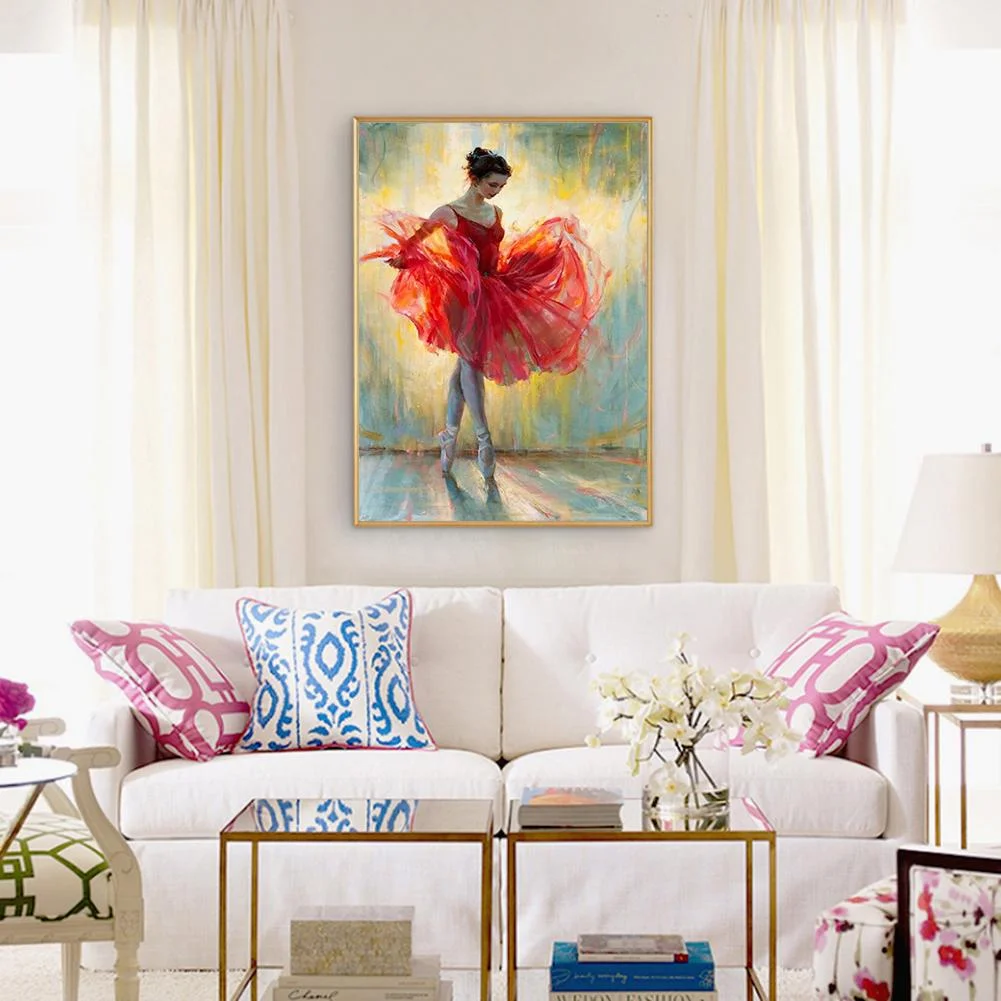 Diamond Painting - Full Round Drill - Ballet Girl(30*40cm)
