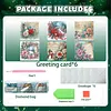 6pcs Poinsettia DIY Diamond Painting Cards Art 15x15cm for Adults